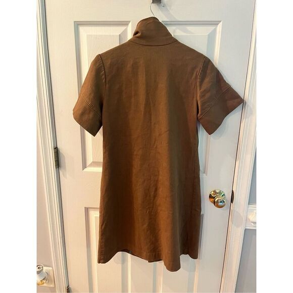 Millard Fillmore X Anthropologie Olive Drab Linen Blend Jacket sz S EUC - Picture 5 of 7